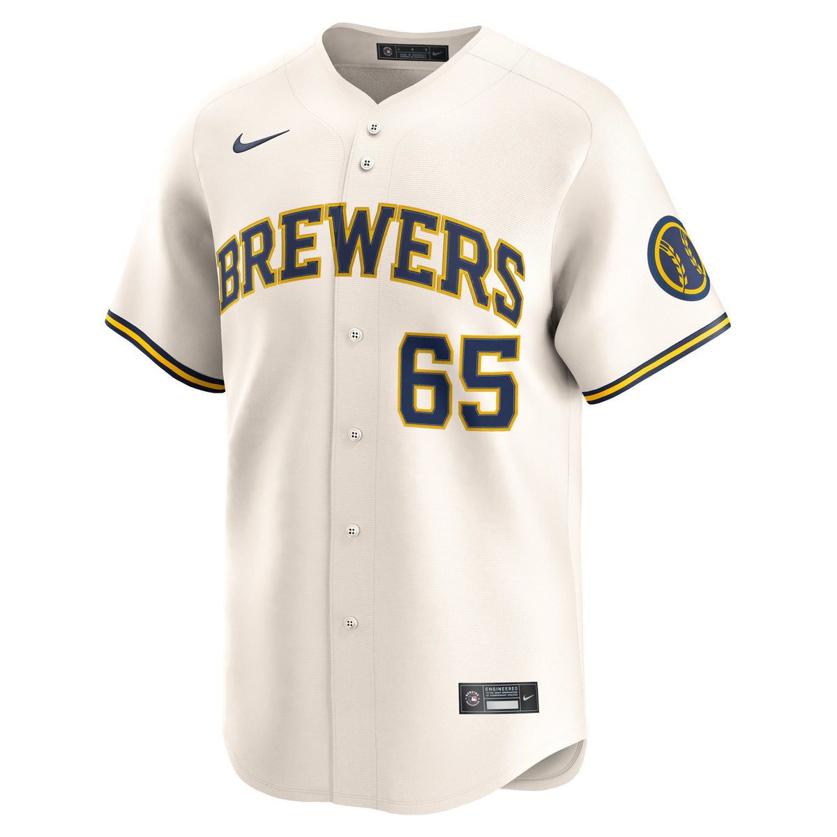 Milwaukee Brewers Nestor Cortes Nike Cream Home Limited Player Jersey