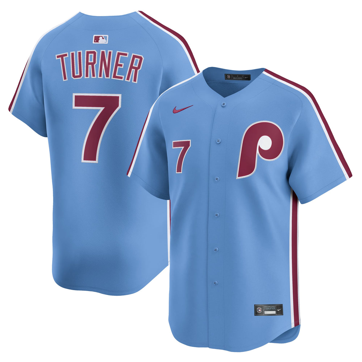 Philadelphia Phillies Trea Turner Nike White Home Limited Player Jersey