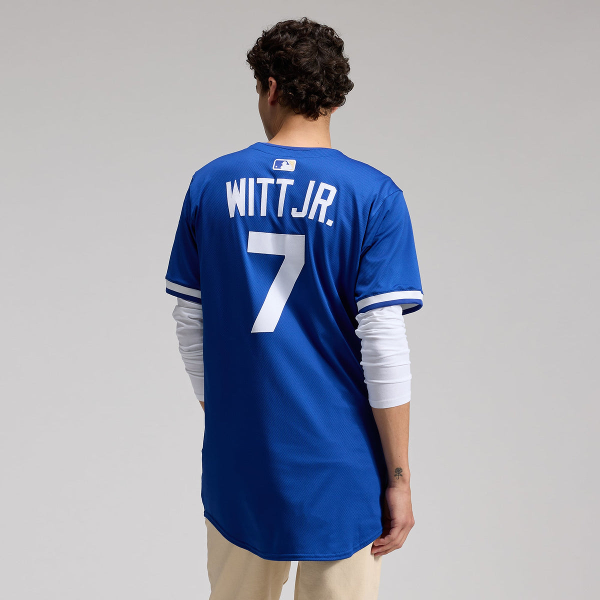 Kansas City Royals Bobby Witt Jr. Nike White Home Elite Player Jersey