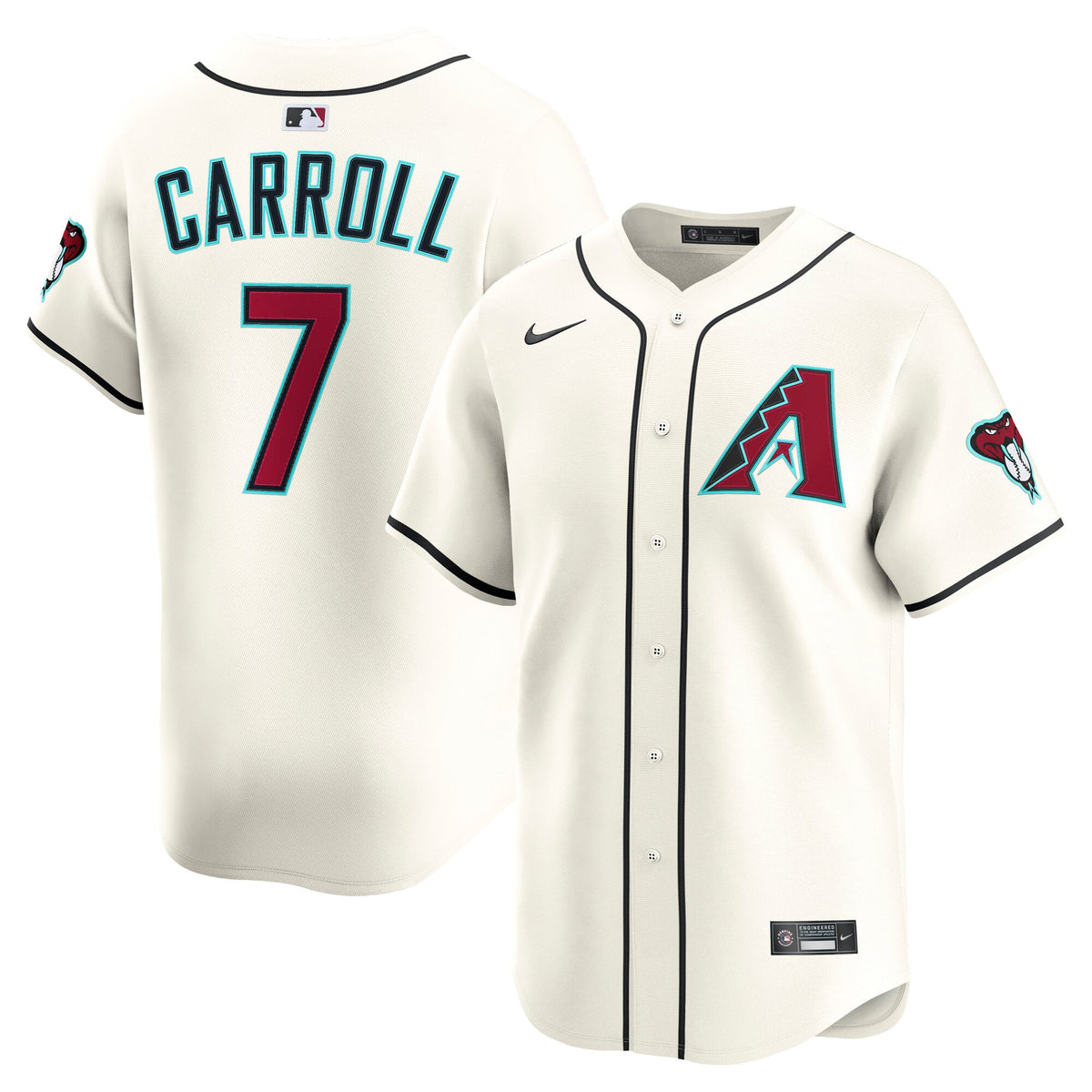 Arizona Diamondbacks Corbin Carroll Nike Cream Home Limited Player Jersey