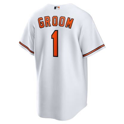 Baltimore Orioles Nike White #1 Groom Home Replica Jersey