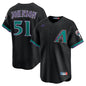 Arizona Diamondbacks Randy Johnson Nike Black Throwback Cooperstown Collection Limited Jersey