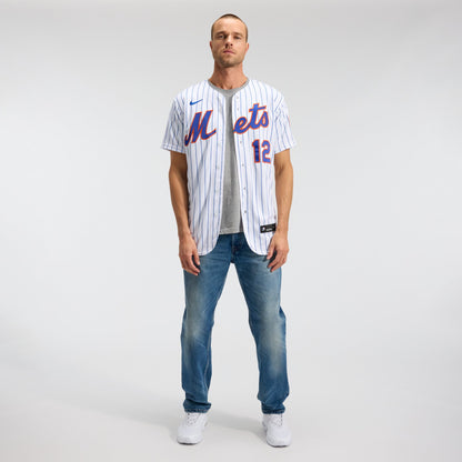 New York Mets Francisco Lindor Nike White Home Authentic Player Jersey