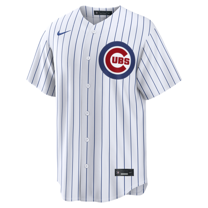 Chicago Cubs Nico Hoerner Nike White Home Replica Jersey