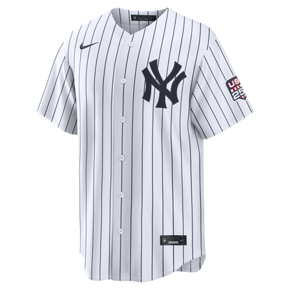 Fourth of July New York Yankees Giancarlo Stanton Nike White USA 250 Stadium Jersey