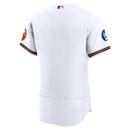 Baltimore Orioles Nike White Home Sponsor Patch Authentic Jersey