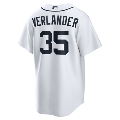 Detroit Tigers Justin Verlander Nike White Home Replica Jersey