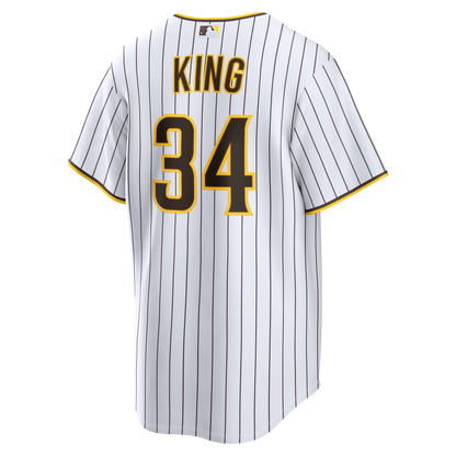 San Diego Padres Michael King Nike White Home Replica Jersey