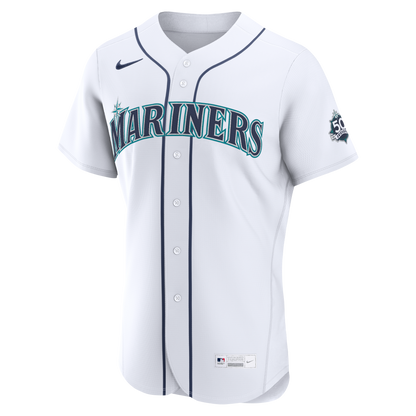 Seattle Mariners Randy Arozarena Nike White Home 50th Season Authentic Jersey