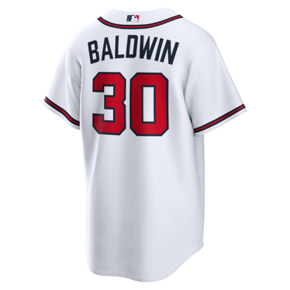 Atlanta Braves Drake Baldwin Nike White Home Replica Jersey