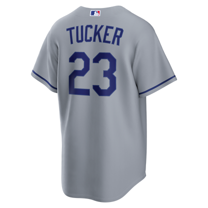 Los Angeles Dodgers Kyle Tucker Nike Gray Road Replica Jersey
