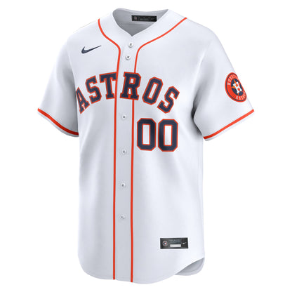 Houston Astros Nike White Home Limited Custom Jersey
