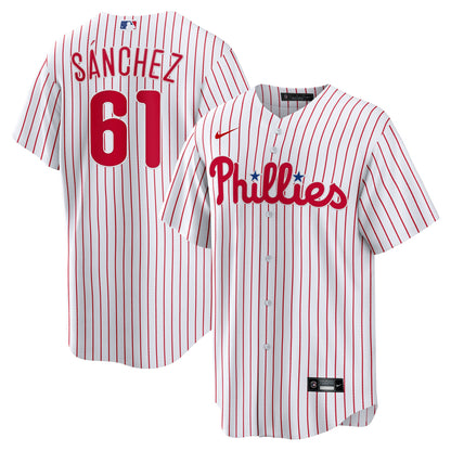 Philadelphia Phillies Cristopher Sanchez Nike White Home Replica Jersey