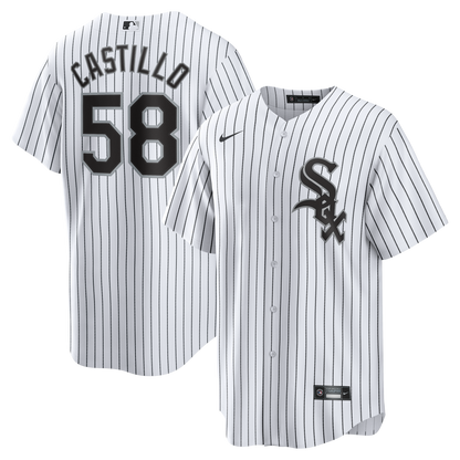 Chicago White Sox Luis Castillo Nike White Home Replica Jersey