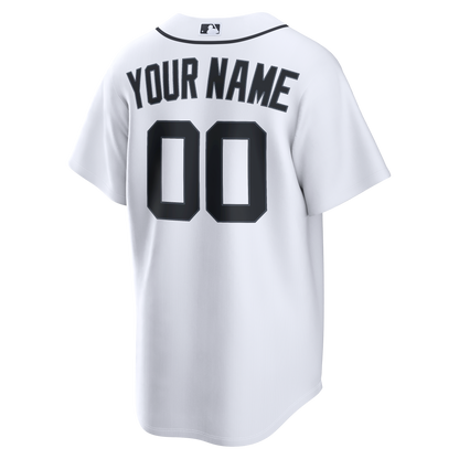Detroit Tigers Nike White Home Replica Custom Jersey