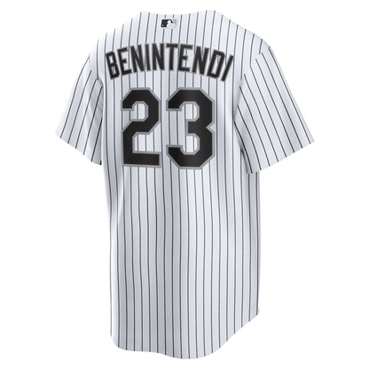 Chicago White Sox Andrew Benintendi Nike White/Black Home Official Player Jersey
