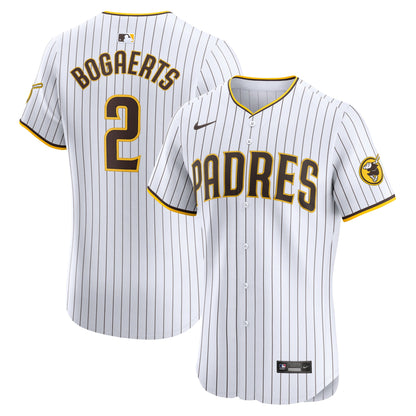 San Diego Padres Xander Bogaerts Nike White Home Elite Jersey