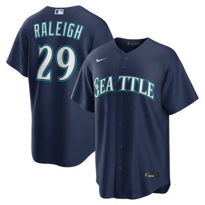 Seattle Mariners Cal Raleigh Nike Cream Alternate Replica Jersey