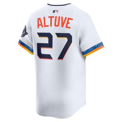 Houston Astros Jose Altuve Nike White 2025 City Connect Limited Player Jersey