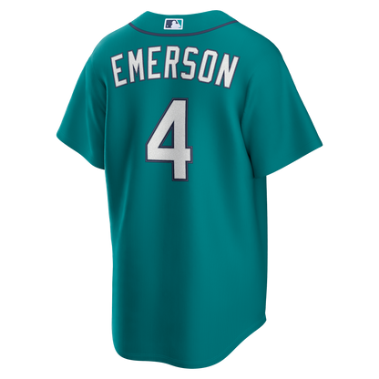 Seattle Mariners Colt Emerson Nike Teal Alternate Replica Jersey