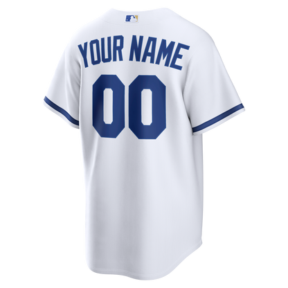 Kansas City Royals Nike White Home Replica Custom Jersey