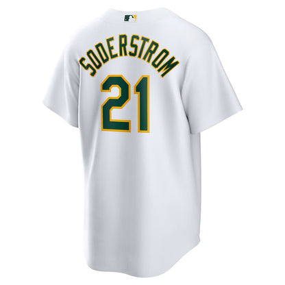 Athletics Tyler Soderstrom Nike White Home Replica Jersey