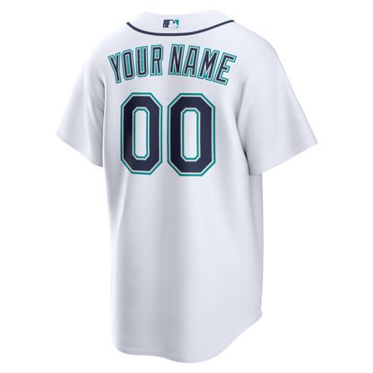 Seattle Mariners Nike White Home Replica Custom Jersey