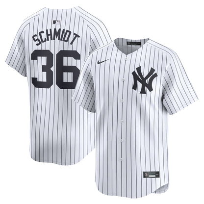 New York Yankees Clarke Schmidt Nike White Home Limited Player Jersey