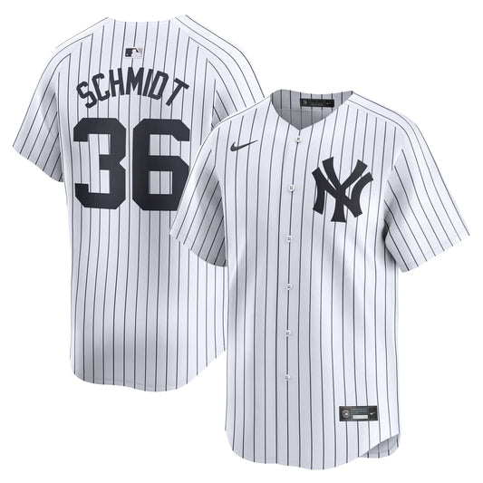 New York Yankees Clarke Schmidt Nike White Home Limited Player Jersey