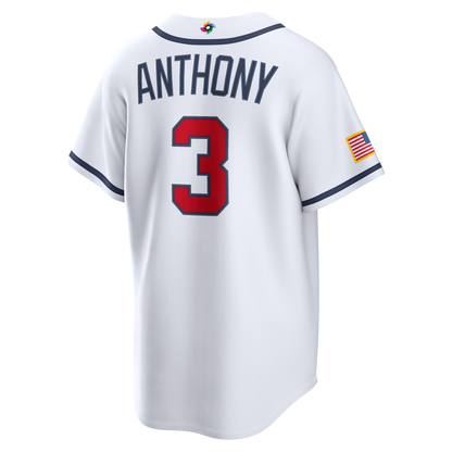 USA Baseball Roman Anthony Nike White 2026 World Baseball Classic Home Stadium Jersey