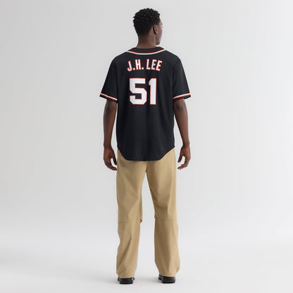 San Francisco Giants Jung Hoo Lee Nike Fashion Replica Black Out Jersey