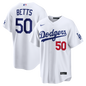Los Angeles Dodgers Mookie Betts Nike Gray Stadium Jersey