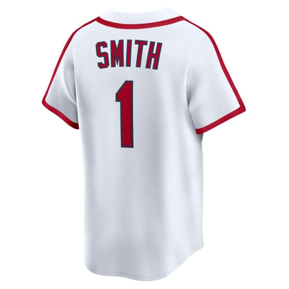 St. Louis Cardinals Ozzie Smith Nike White Throwback Cooperstown Collection Limited Jersey