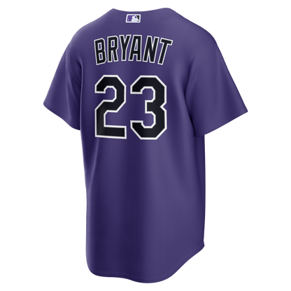 Colorado Rockies Kris Bryant Nike Purple Alternate Replica Jersey