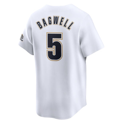 Houston Astros Jeff Bagwell Nike White Throwback Cooperstown Collection Limited Jersey
