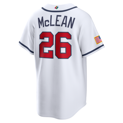 USA Baseball Nolan McLean Nike White 2026 World Baseball Classic Home Stadium Jersey