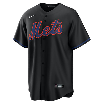 New York Mets Francisco Lindor Nike Black Alternate Replica Jersey