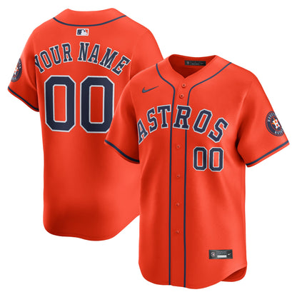 Houston Astros Nike White Home Limited Custom Jersey