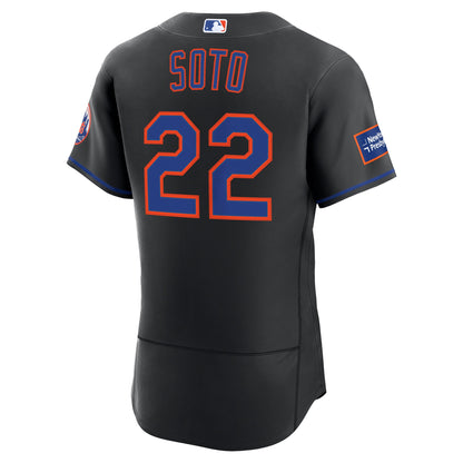 New York Mets Juan Soto Nike White Home Authentic Sponsor Patch Jersey