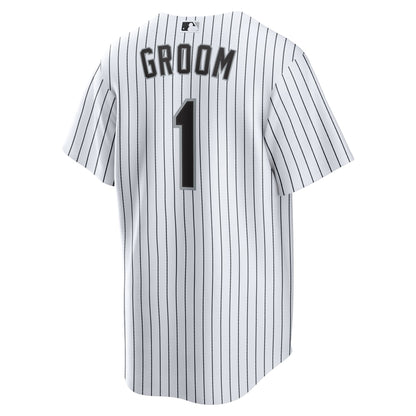 Chicago White Sox Nike White #1 Groom Home Replica Jersey