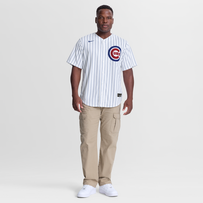 Chicago Cubs Nico Hoerner Nike White Home Replica Jersey
