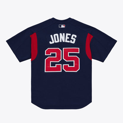 Atlanta Braves Andruw Jones Mitchell & Ness Navy Authentic Batting Practice Jersey