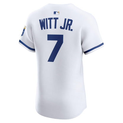 Kansas City Royals Bobby Witt Jr. Nike White Home Elite Player Jersey