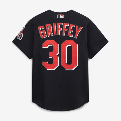 Cincinnati Reds Ken Griffey Jr. Mitchell & Ness Black Cooperstown Collection Authentic Mesh Batting Practice Jersey