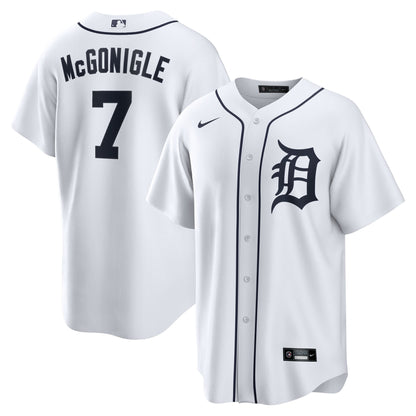 Detroit Tigers Kevin McGonigle Nike White Home Replica Jersey