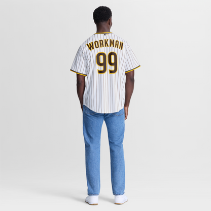 San Diego Padres Gage Workman Nike White Home Replica Jersey