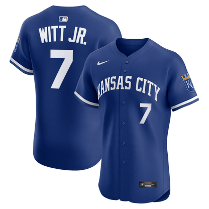 Kansas City Royals Bobby Witt Jr. Nike White Home Elite Player Jersey