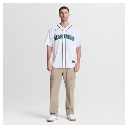 Seattle Mariners Bryce Miller Nike White Home Replica Jersey