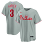 Philadelphia Phillies Bryce Harper Nike Gray Road Replica Jersey