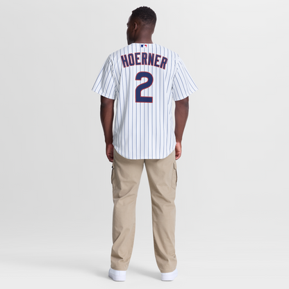 Chicago Cubs Nico Hoerner Nike White Home Replica Jersey